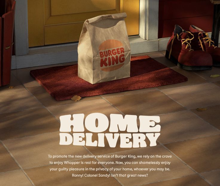 Banner: Doorstep bag as delivery ad idea