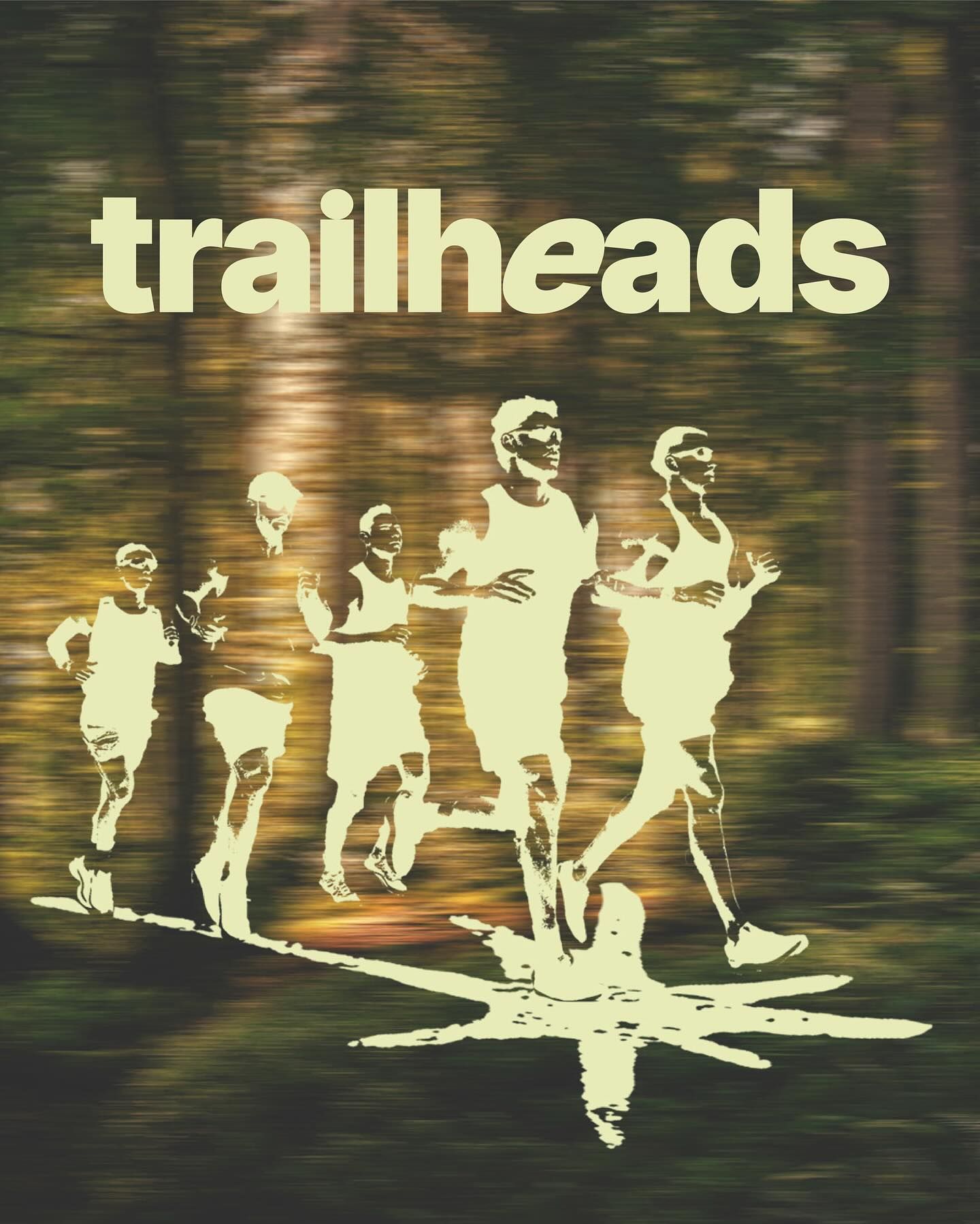Instagram post: Trail runners mirrored in reflective water