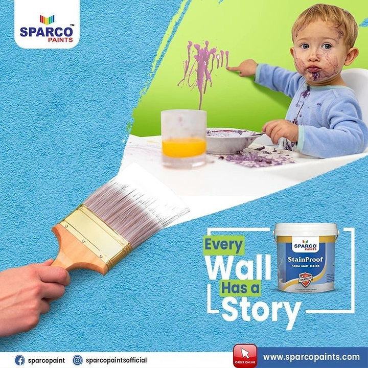 House Painters creative ad: Toddler wall doodles: every wall has story
