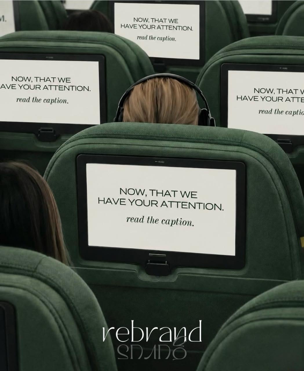 Seatback screens: 'now we have your attention'