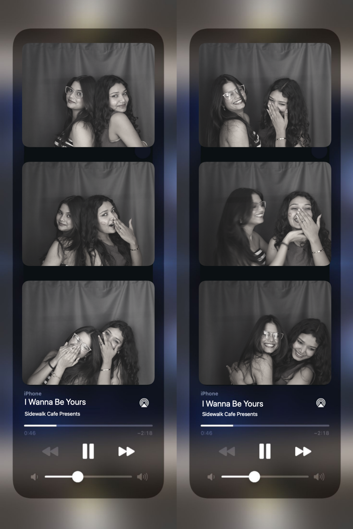 Story: Photo booth strip as music player