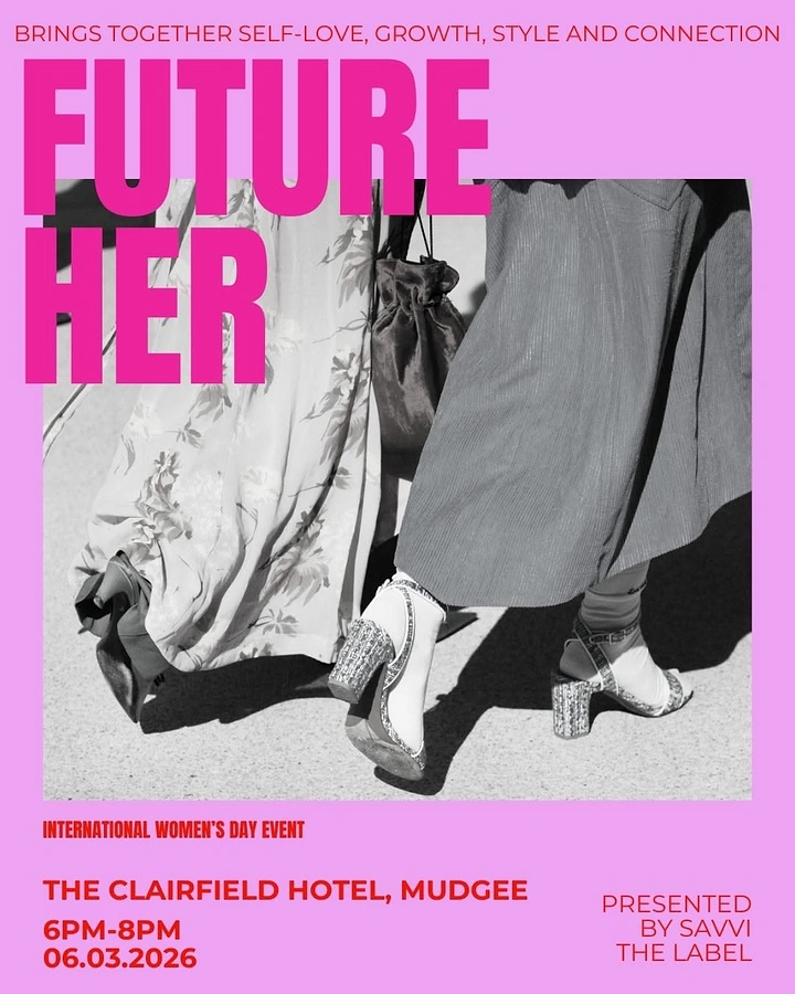 Women's Day creative ad: Striding women under 'Future Her' headline