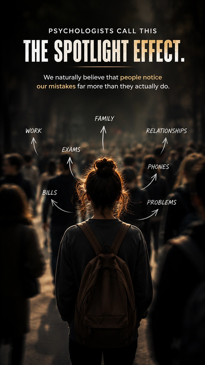 Life & Business Coaches creative ad: Spotlight effect visualized through labels