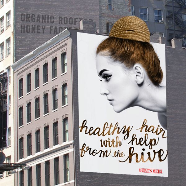 Instagram post: Hive metaphor connects bees and hair