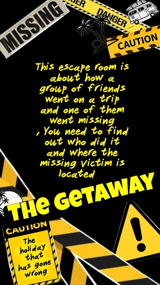 Escape Rooms creative ad: Missing-person getaway story drives the poster