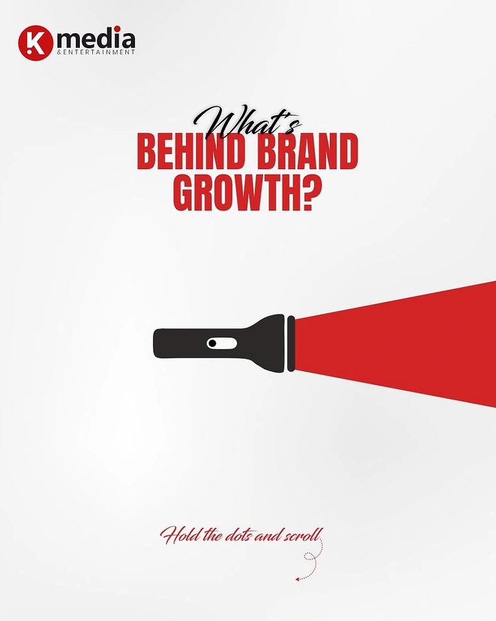 Agency creative ad: Flashlight beam reveals hidden brand growth
