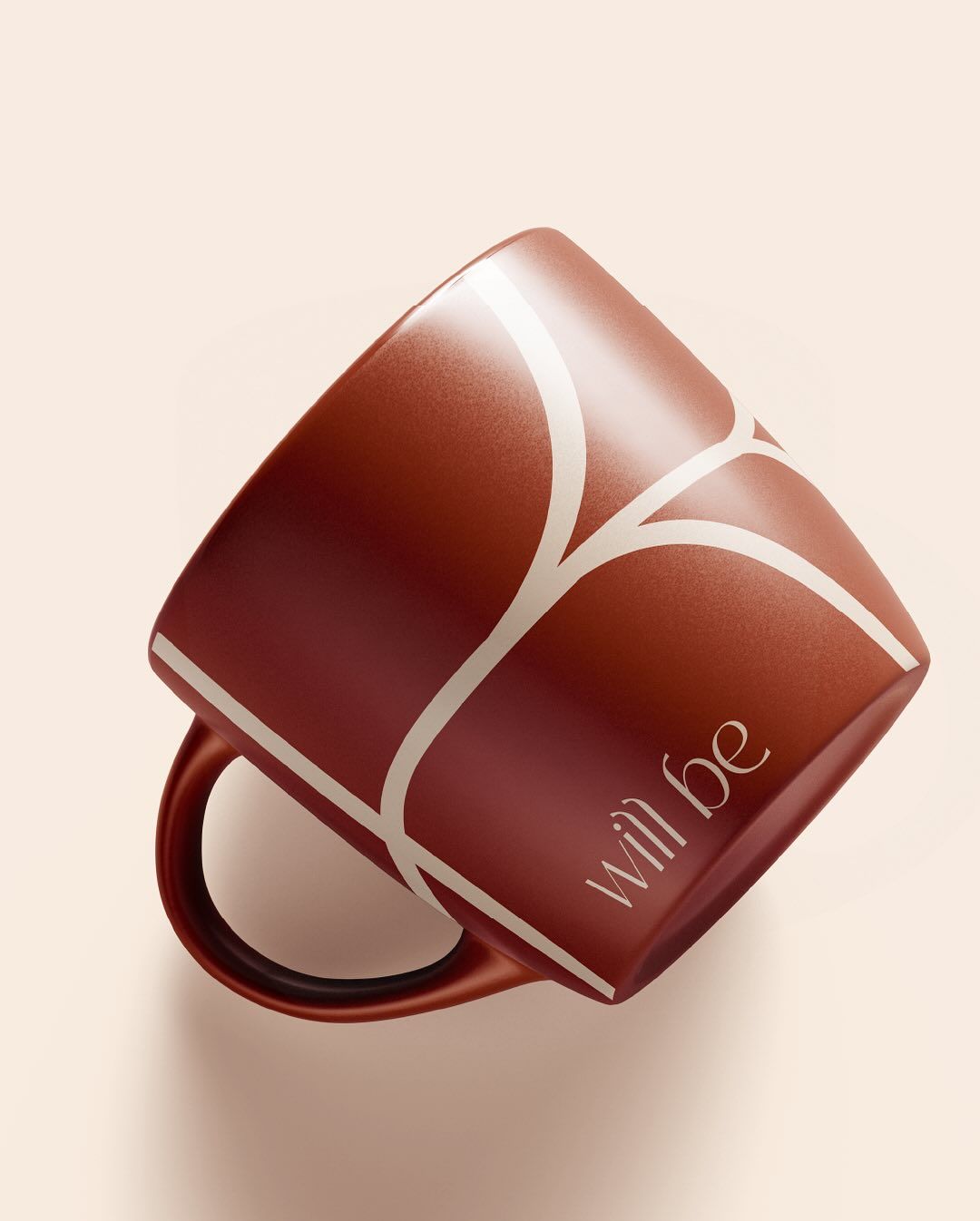 Instagram post: Dramatic diagonal crop gives mug presence