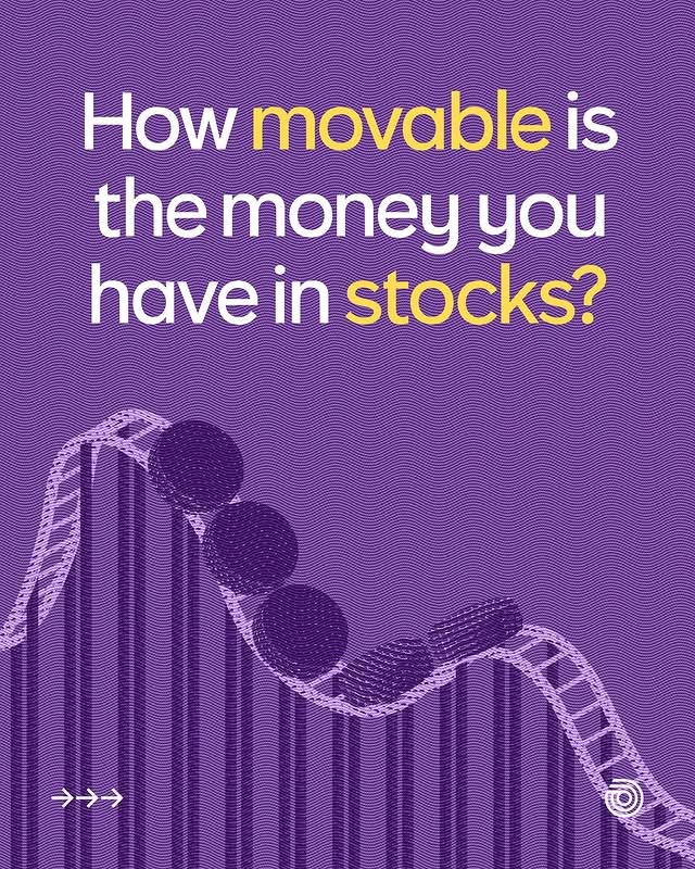 Instagram post: Coins on rollercoaster show stock volatility