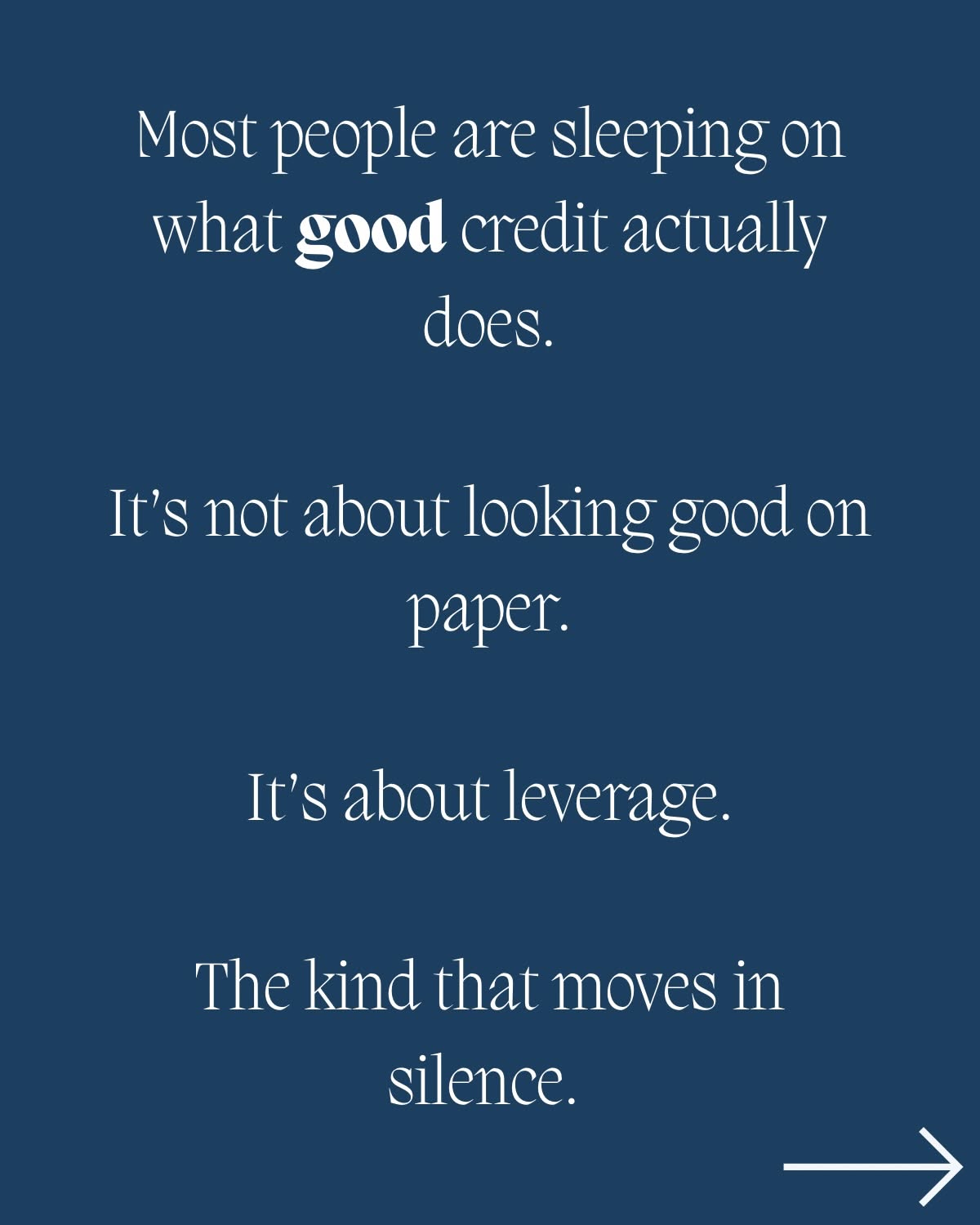 Instagram post: Credit-as-key metaphor is memorable, slide 6