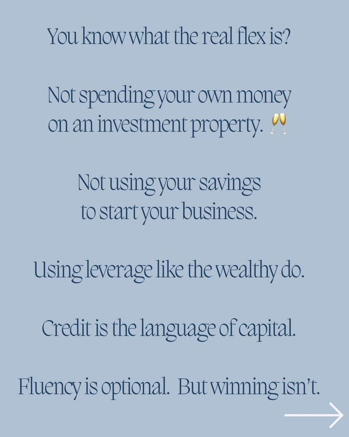 Instagram post: Credit-as-key metaphor is memorable, slide 13