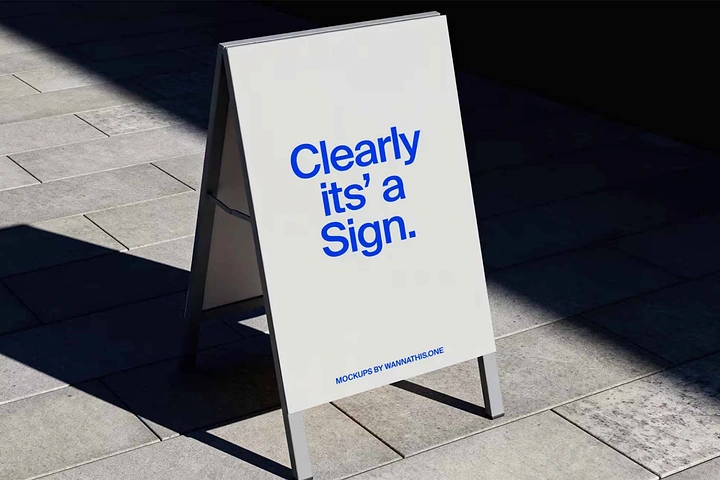 Signage & Sign Makers creative ad: Strong sign-related copy pun