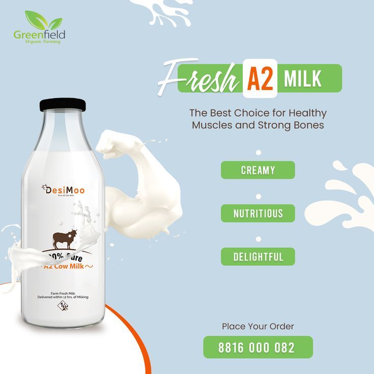 Instagram post: Milk splash forms flexed muscle arm