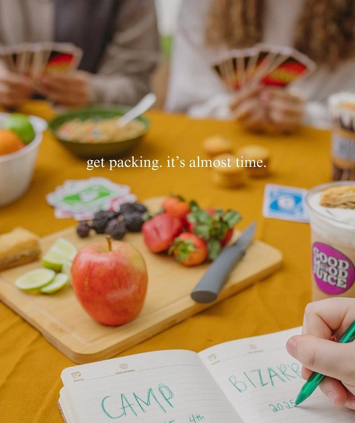 Summer Camps & Kids Activities creative ad: Packing table turns camp prep visual