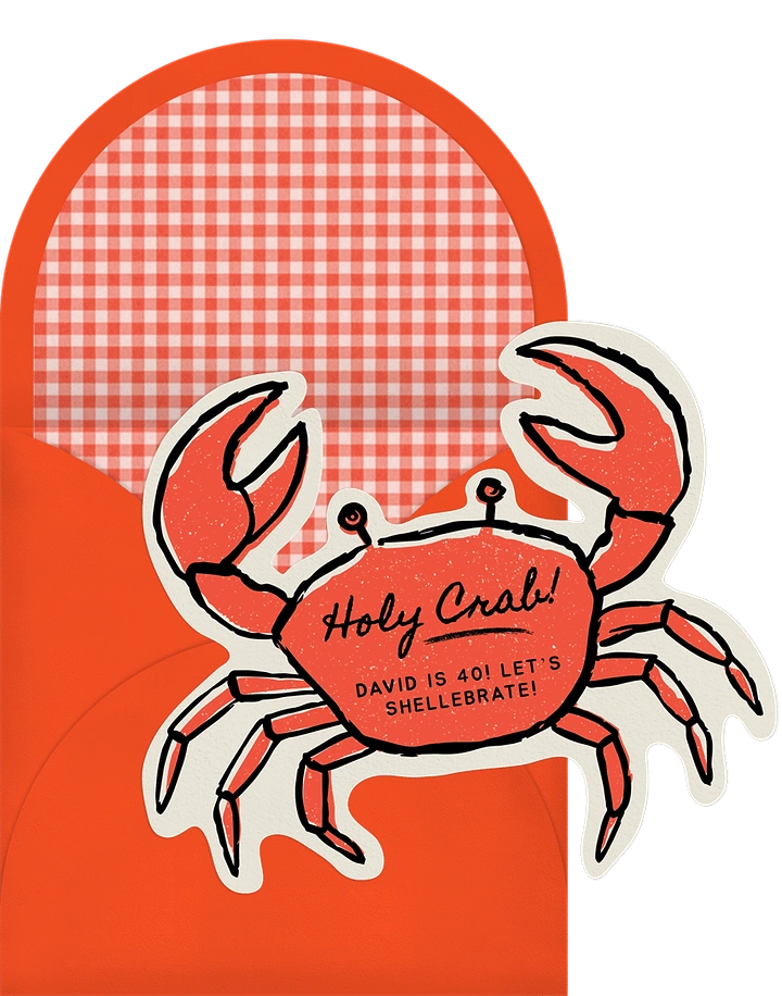 Seafood Restaurants creative ad: Crab illustration with witty shellabrate pun