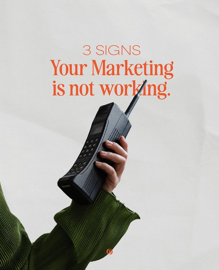Agency creative ad: Brick phone as outdated marketing metaphor