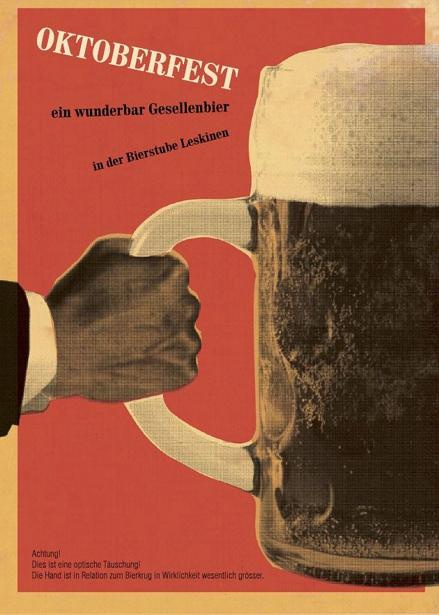 Bars & Pubs creative ad: Collage turns beer into festival imagery