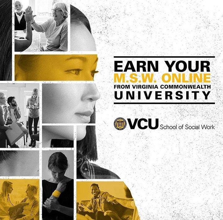 Universities & Colleges creative ad: Portrait collage creates distinctive letterform rhythm