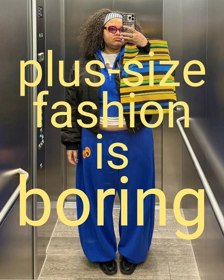 Plus-Size Fashion creative ad: Witty anti-stereotype fashion statement