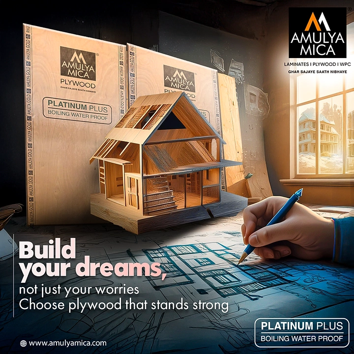 Carpenters & Woodwork creative ad: Plywood sheets fold into dream house