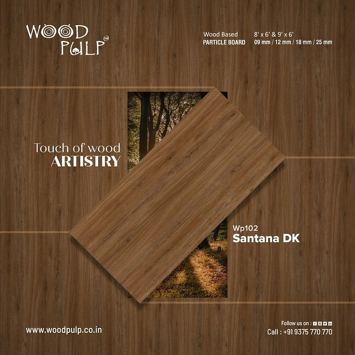 Carpenters & Woodwork creative ad: Laminate sheet cut reveals forest inside