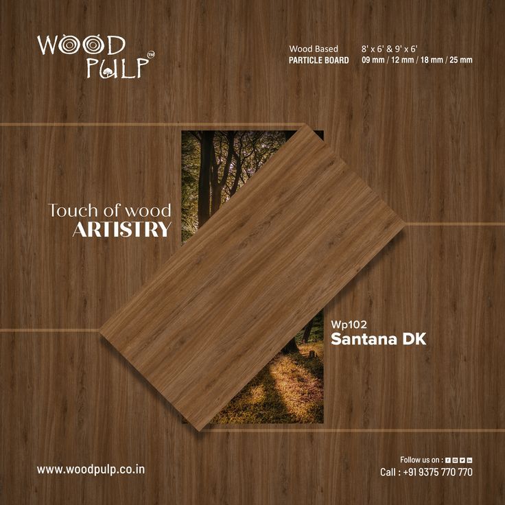 Instagram post: Laminate sheet cut reveals forest inside