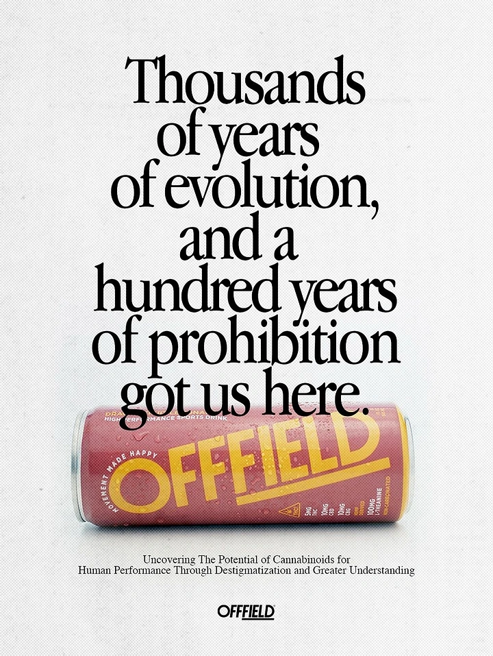 Bars & Pubs creative ad: Historical prohibition copy elevates the can