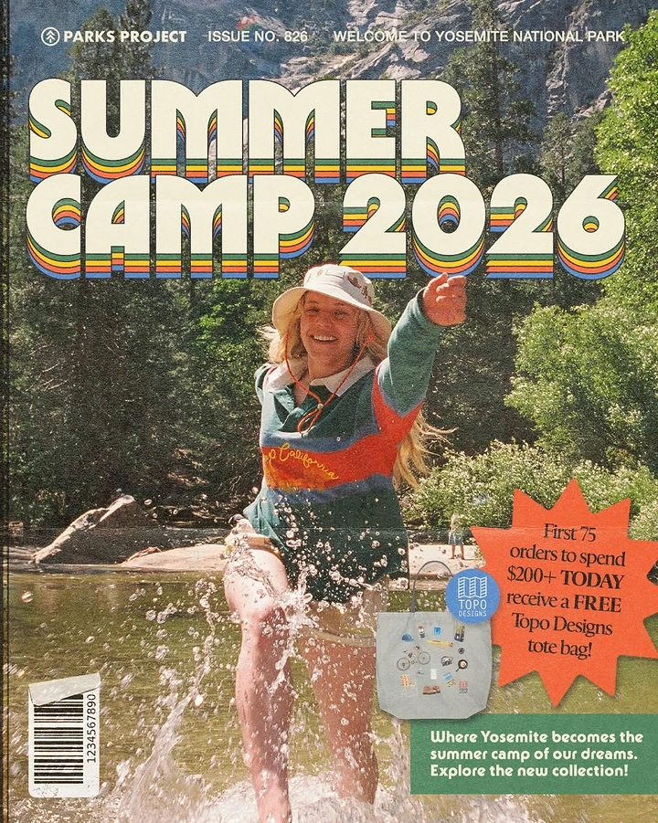 Summer Camps & Kids Activities creative ad: Retro magazine-cover treatment for camp
