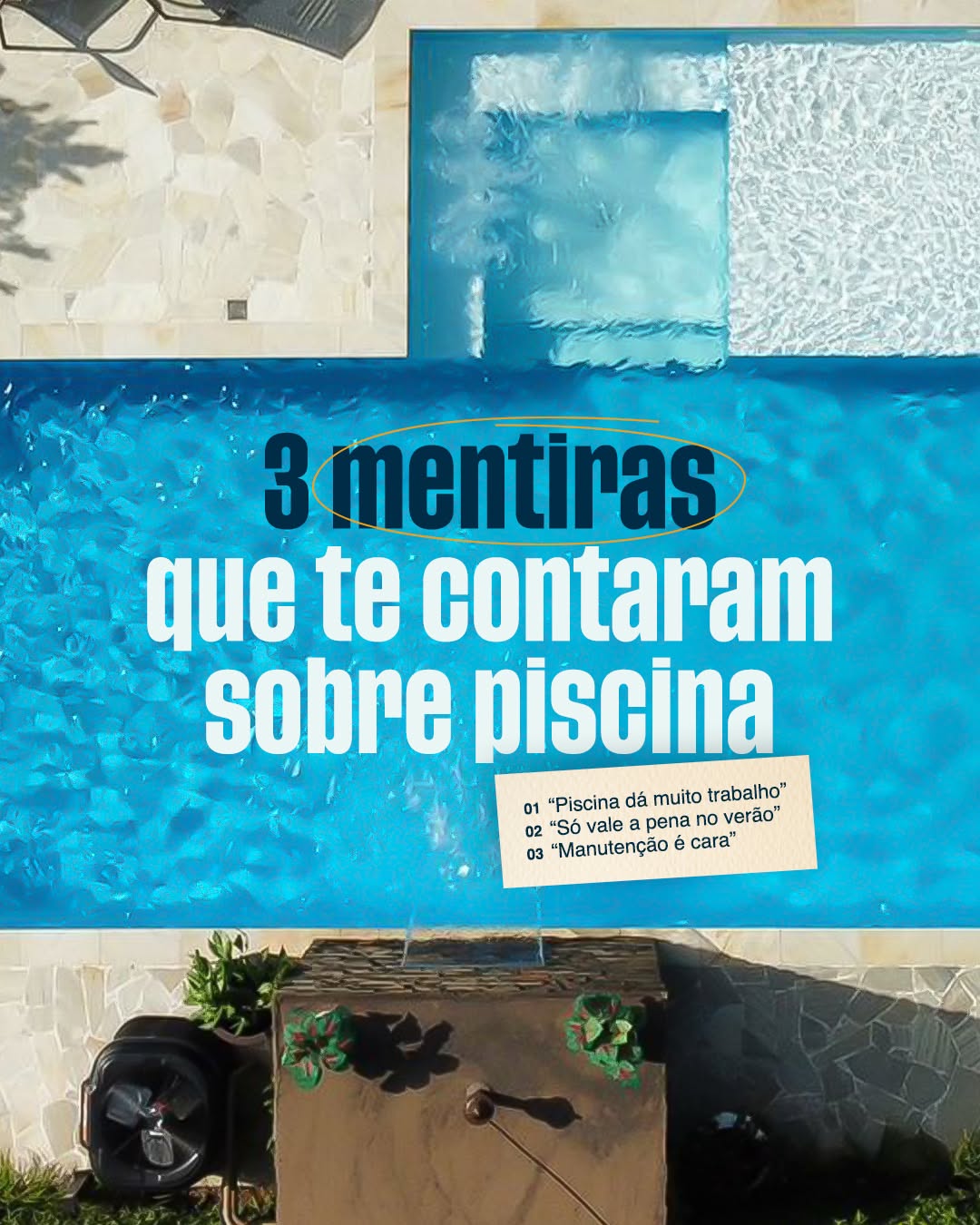 Instagram post: Myth-busting pool education concept