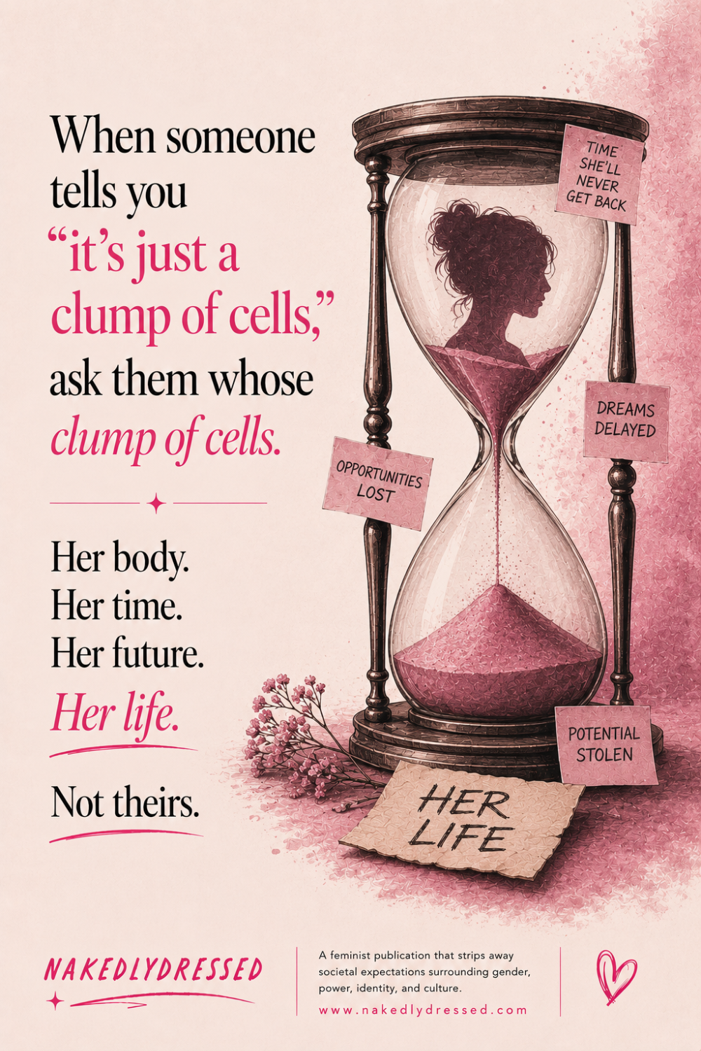 Story: Hourglass metaphor for menstrual time