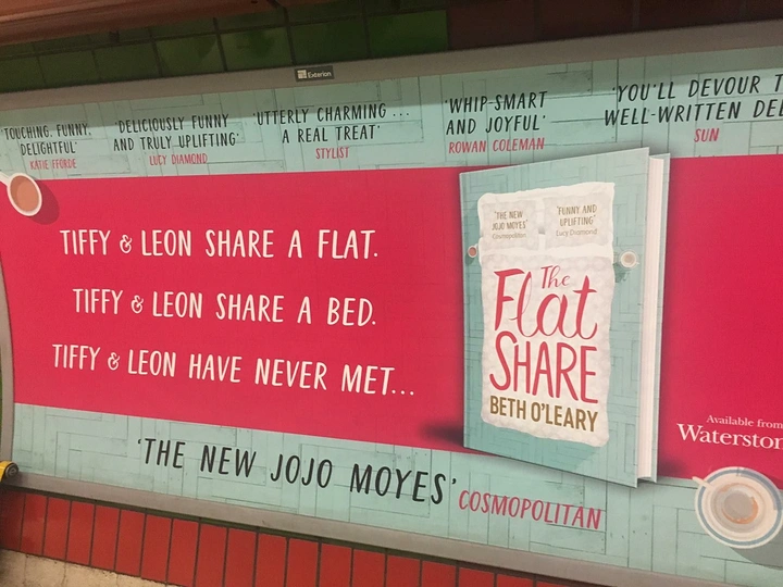Bookstores creative ad: Intriguing 'never met' premise copy hook