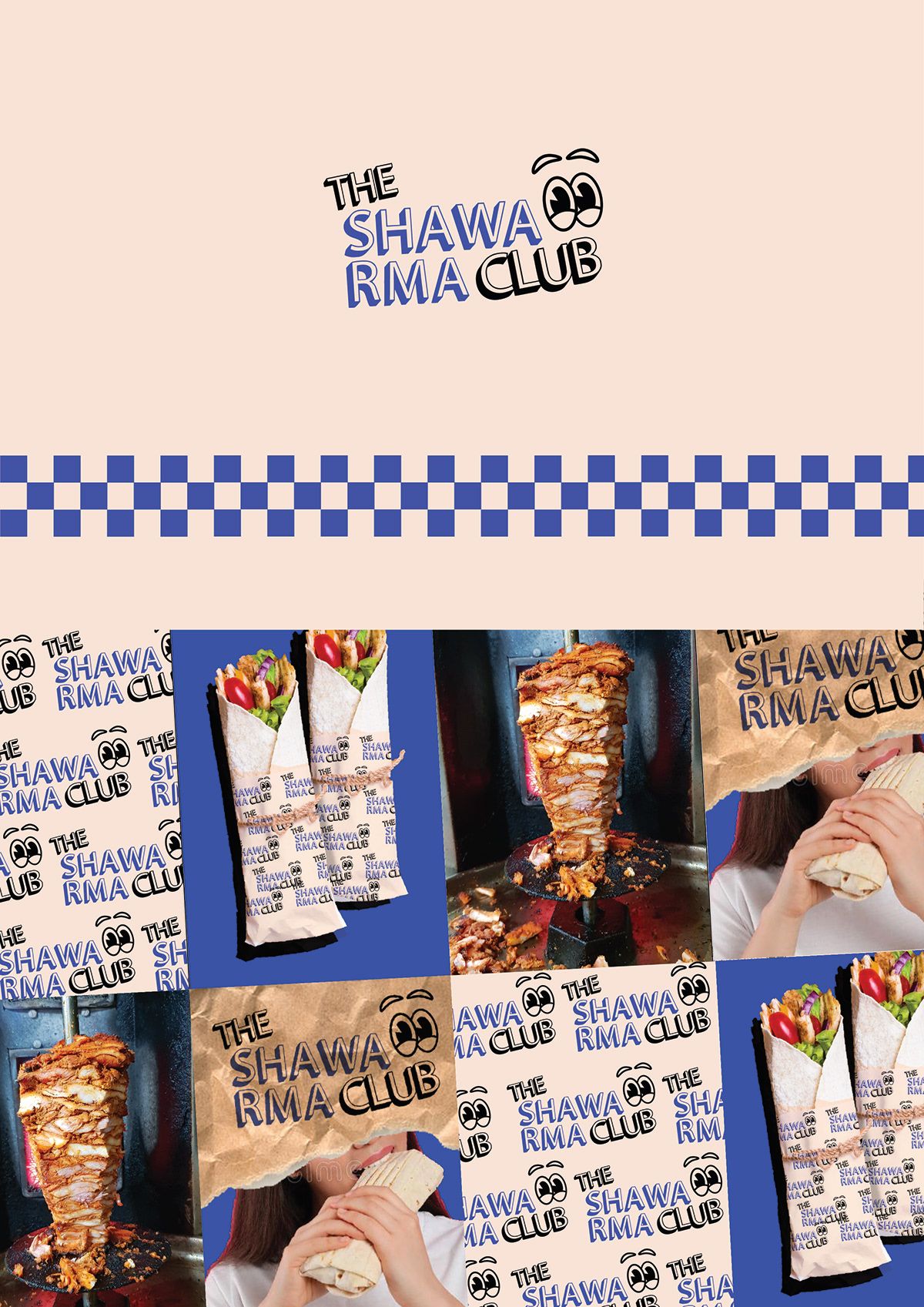 Story: Premium branded packaging collage presentation