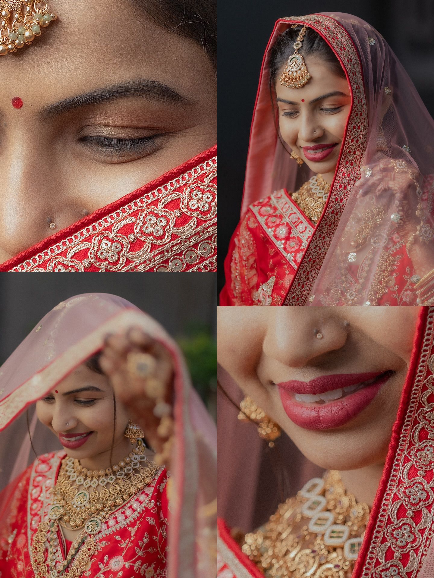 Instagram post: Bride framed as divine garden figure, slide 2