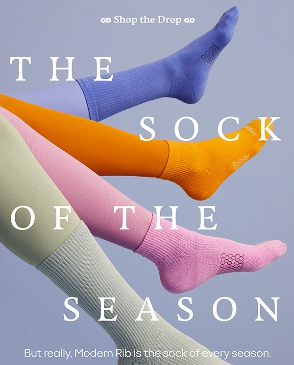 Socks Brands creative ad: Strong colorful seasonal campaign poster