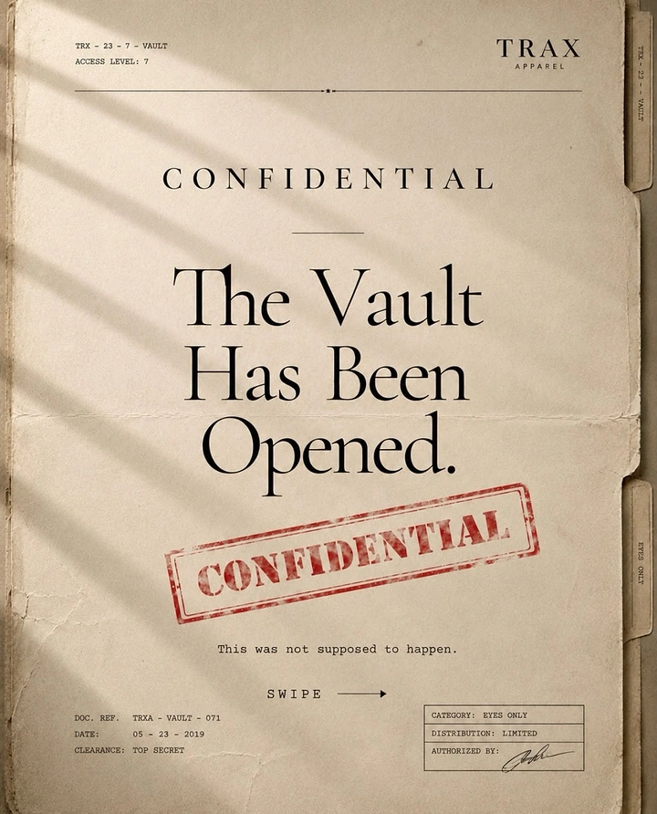 Escape Rooms creative ad: Confidential dossier frames vault announcement