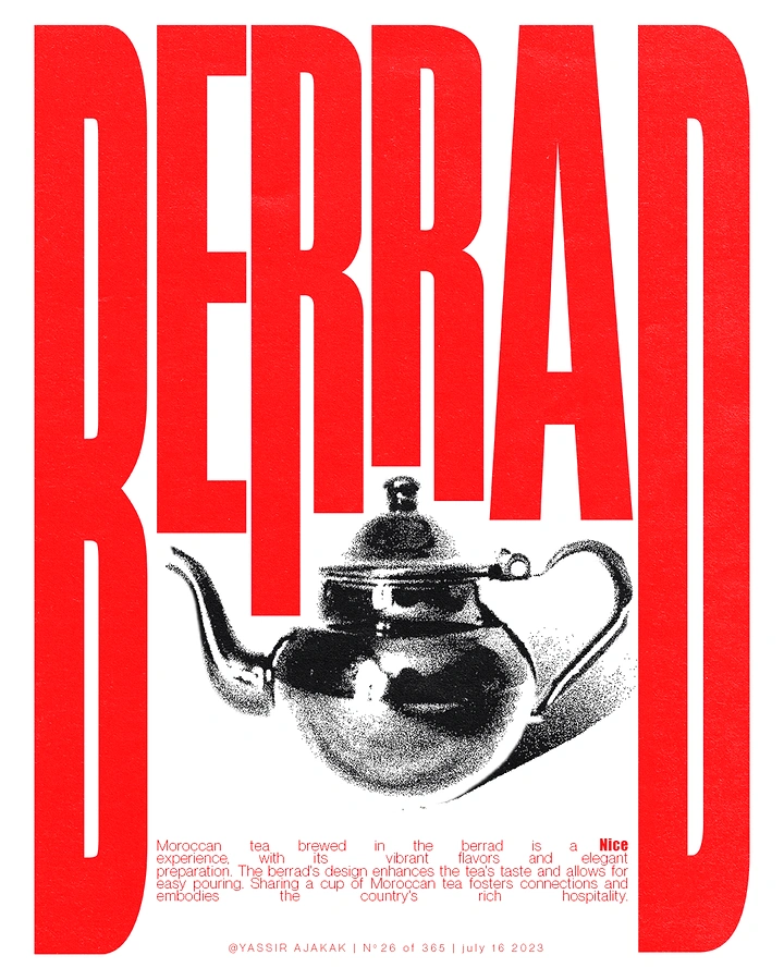 Arabic & Middle Eastern Restaurants creative ad: Teapot integrated into bold typography