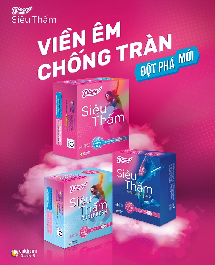 Period Care & Feminine Hygiene creative ad: Cloud platform dramatizes breakthrough product freshness