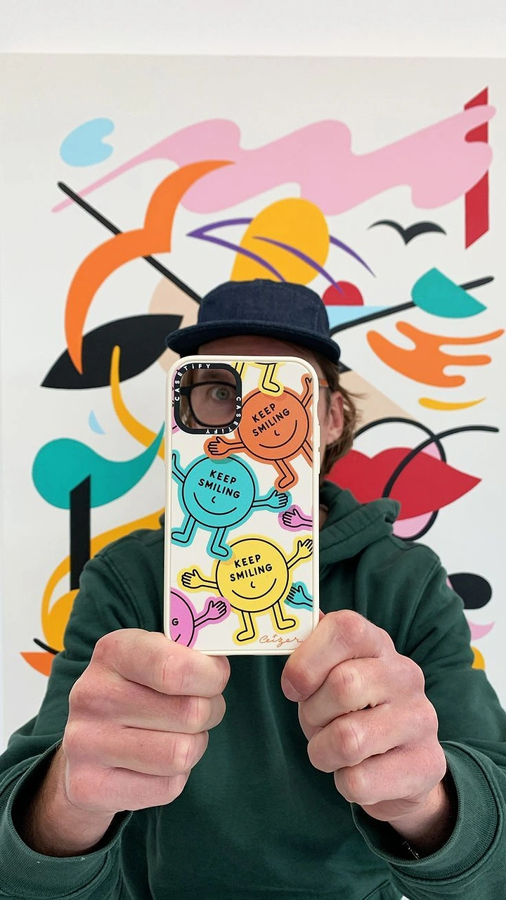 Phone Cases & Mobile Accessories creative ad: Case styling merges with abstract artwork