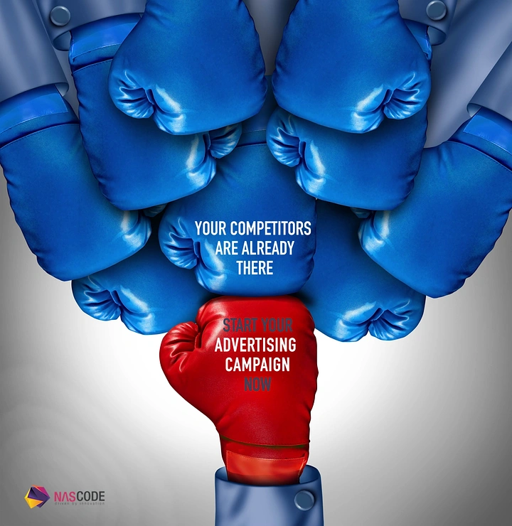 Agency creative ad: Boxing gloves: competitors vs your campaign