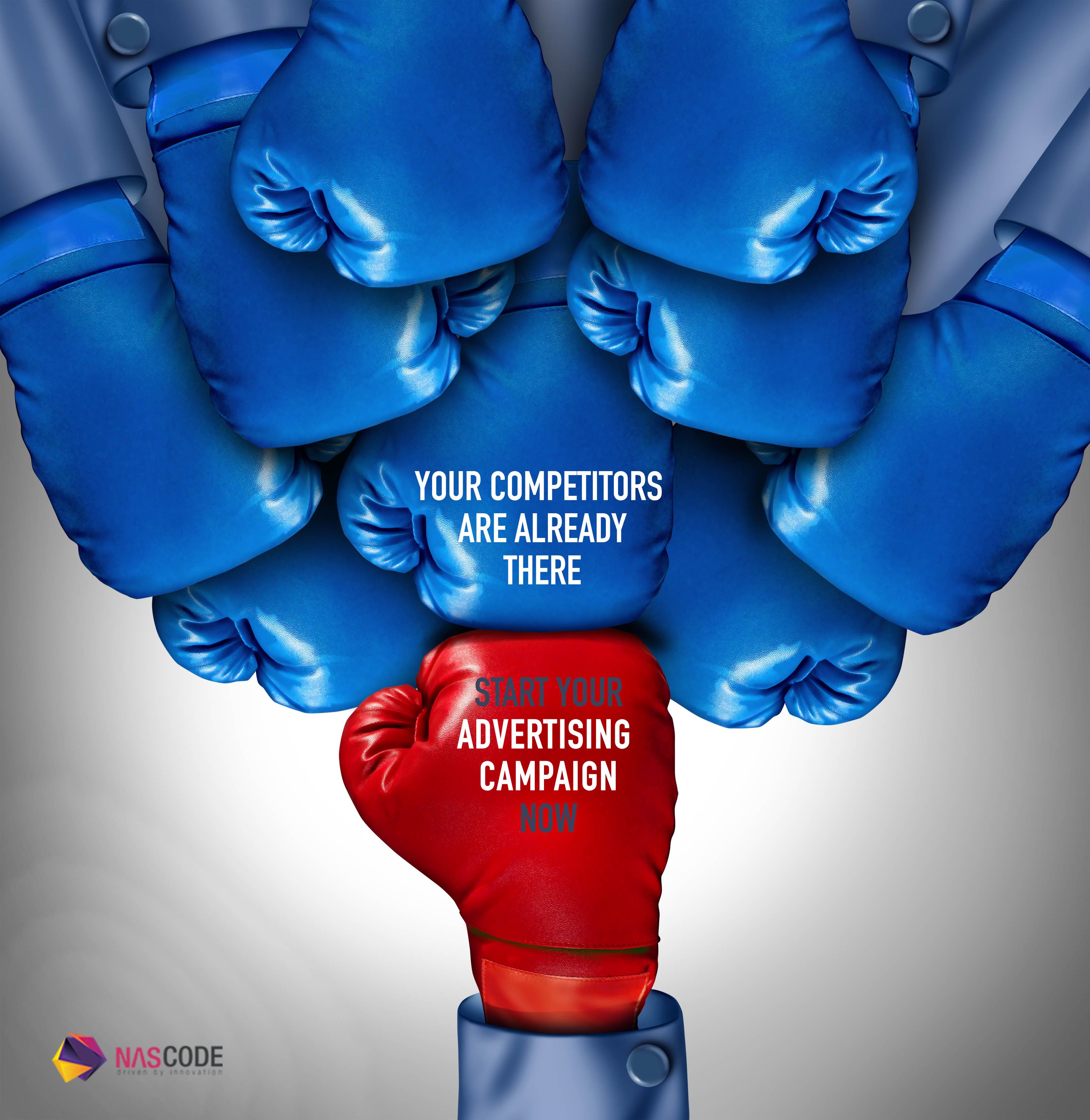 Boxing gloves: competitors vs your campaign
