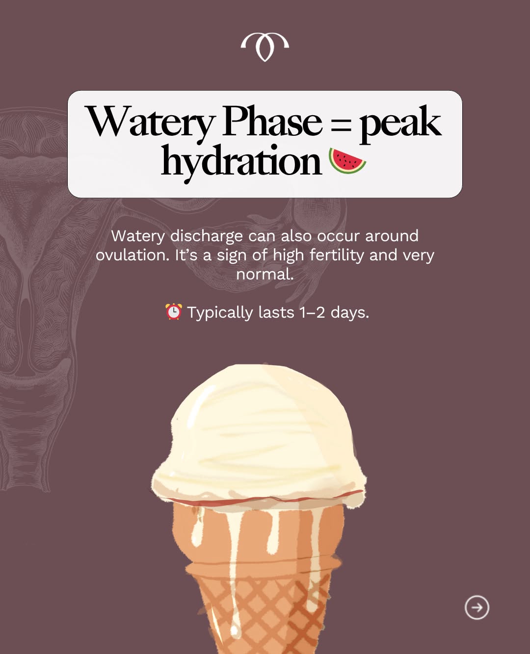 Instagram post: Ice cream cone as uterus, witty, slide 6