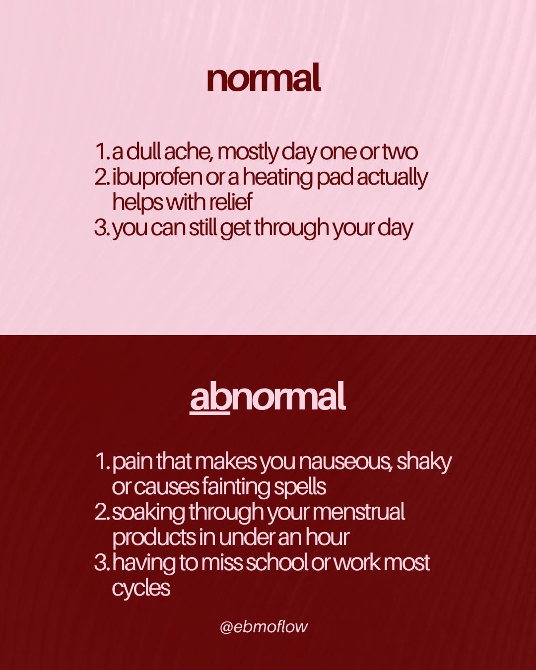 Instagram post: Bold corrective cramps campaign headline, slide 2
