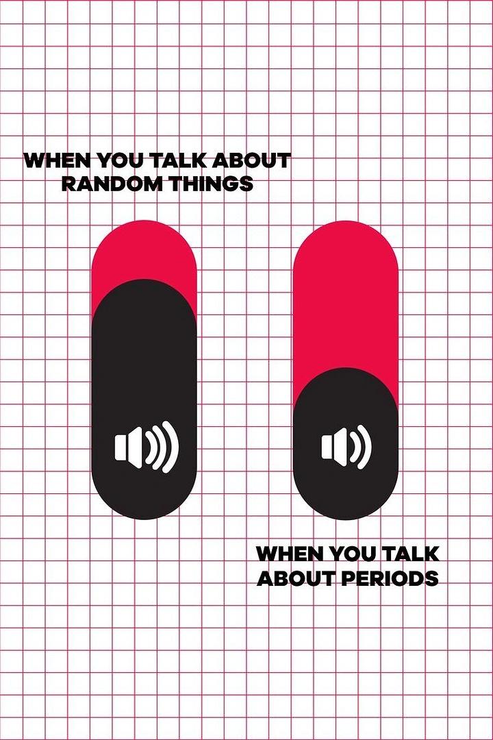 Period Care & Feminine Hygiene creative ad: Tampons become playful speech bubbles