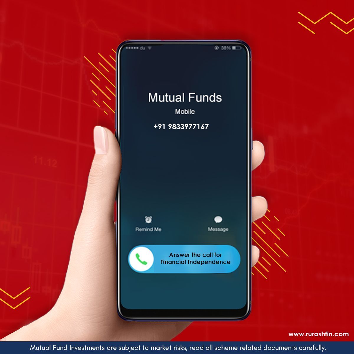 Instagram post: Incoming call from financial independence