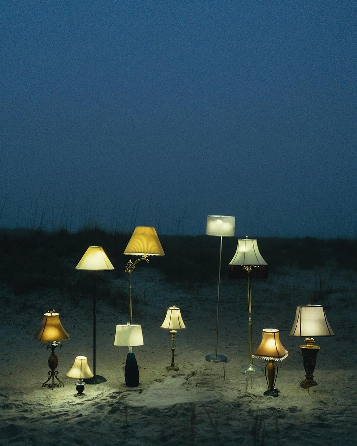 Lighting Stores & Lamps creative ad: Surreal landscape of glowing lamps