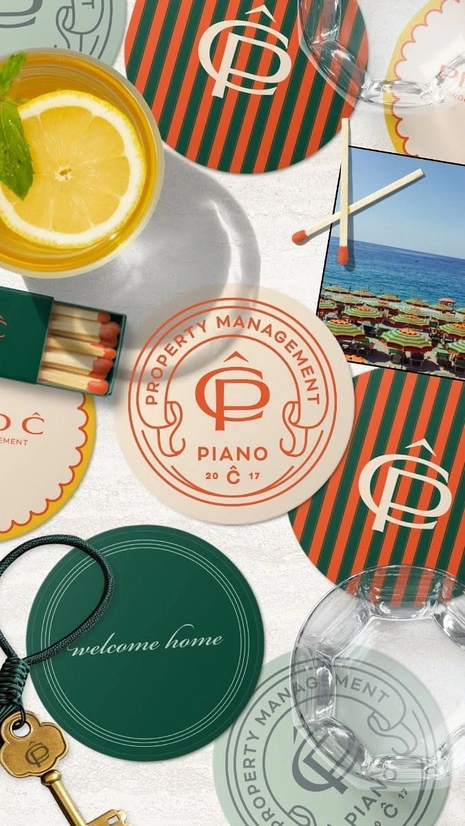 Property Management creative ad: Playful property-management visual system