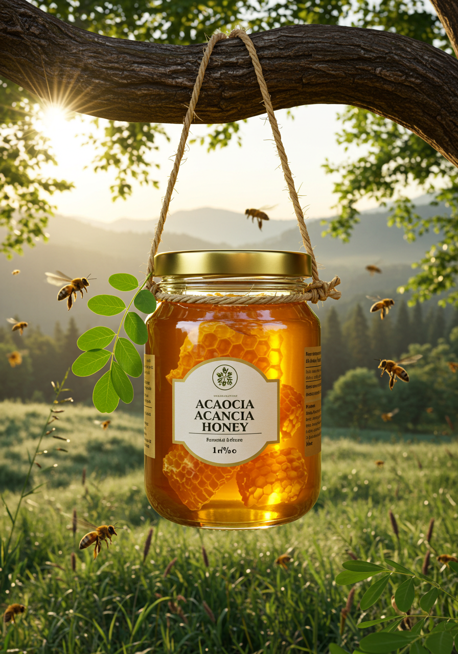 Story: Honey jar presented as a hanging swing, slide 2
