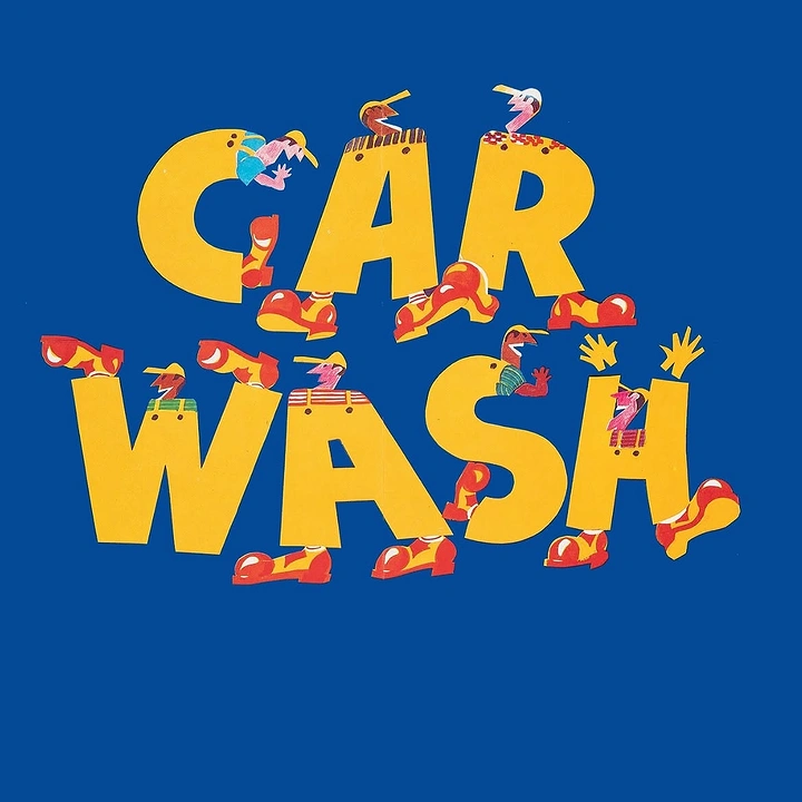 Car Wash & Detailing creative ad: Tiny people scrubbing giant lettering
