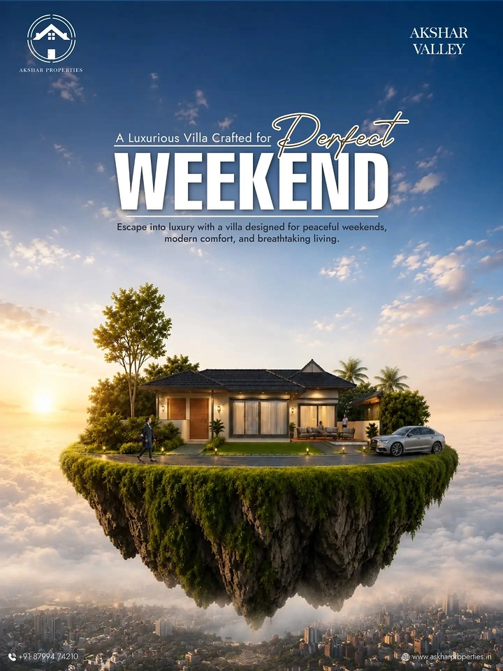 Vacation Rentals & Holiday Homes creative ad: Floating villa creates memorable escape metaphor