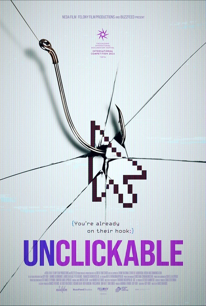 Cybersecurity Companies creative ad: Phishing hook metaphor supports unclickable message