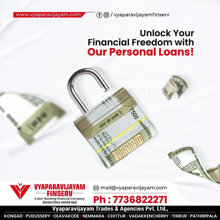 Personal & Business Loans creative ad: Unlocking metaphor for loan access